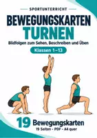 Vorschau - Unterrichtsreihen - Turnen Bewegungskarten - Aufwärmen (männlich) - Deckblatt