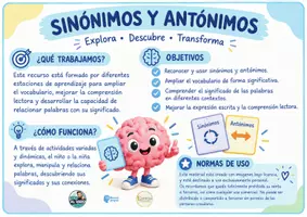 Vista previa - Unidades / Secuencias / Situaciones de Aprendizaje - SINÓNIMOS/ANTÓNIMOS (ESTACIONES DE APRENDIZAJE) - página 2