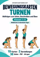 Vorschau - Stundenentwürfe - Turnen Bewegungskarten - Aufwärmen (weiblich & männlich) - Deckblatt