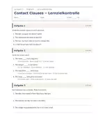 Vorschau - Test - Contact Clauses – Lernzielkontrolle - Seite 1