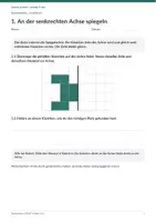 Vorschau - Arbeitsblätter - Symmetrie 2/3 - Spiegelmuster mit Fehlerprüfung - Seite 2