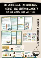 Vorschau - Arbeitsblätter - Energiebedarf, Grund- und Leistungsumsatz, Energiebilanz - AES 7 - Deckblatt