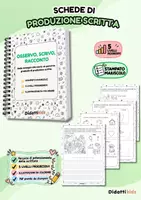anteprima - Materiale di supporto/inclusione - Schede produzione scritta stampato maiuscolo illustrate - Pagina di copertina