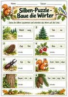 Vorschau - Stundenentwürfe - LRS Fördermappe Wortdetektive im Wald - Seite 3