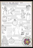 Vorschau - Arbeitsblätter - Halloween - Vocabulary Worksheet - Deckblatt