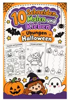 Vorschau - Arbeitsblätter - Halloween – Schneiden, Malen & Kleben | 10 einfache Übungen zur Feinmotorik - Deckblatt