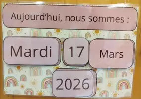 Aperçu - Affichage - Rituel de la date - Page de couverture