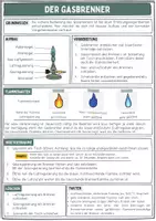Vorschau - Arbeitsblätter - Einführung (Naturwissenschaften) - Der Gasbrenner - Seite 1
