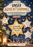 Vorschau - Mal- und Bastelvorlagen - Unser Adventshimmel ⭐ Gemeinschaftsprojekt für die Adventszeit | Klasse 1–6 | FREEBIE - Deckblatt
