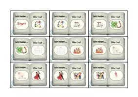 Vorschau - Spiele - Lesespiel "Ich habe ... Wer hat ...?" zu den Themen Silvester, Monate und Wochentage - Seite 3