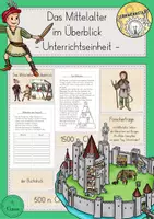 Vorschau - Stundenentwürfe - Mittelalter Unterrichtsreihe Materialpaket - Seite 1