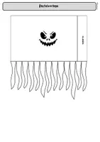 Vorschau - Mal- und Bastelvorlagen - Halloween Bastelvorlage, Geister Kunstidee - Seite 2