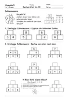 Vorschau - Arbeitsblätter - Rechenrätsel bis 10 – Übungsheft für die 1 & 2. Klasse - Seite 1