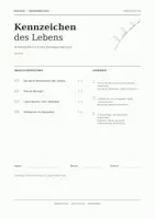 Vorschau - Arbeitsblätter - Kennzeichen des Lebens - Seite 1