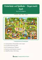 Vorschau - Arbeitsblätter - Kinderlieder und Spiellieder – Singen macht Spaß – Lesespurgeschichte mit Rätselaufgaben (Klasse 1) - Seite 1