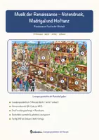 Vorschau - Arbeitsblätter - Musik der Renaissance – Notendruck, Madrigal und Hoftanz – Lesespurgeschichte mit Rätselaufgaben (Klasse 7) - Seite 1