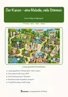 Vorschau - Arbeitsblätter - Der Kanon – eine Melodie, viele Stimmen – Lesespurgeschichte mit Rätselaufgaben (Klasse 3) - Seite 1