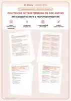 Vorschau - Merkblätter - Klasse 5 · Geschichte · Gruppen ohne politische Mitbestimmungsrechte: Sklaven, Spartiaten - Deckblatt