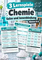 Vorschau - Arbeitsblätter - Salze & Ionenbindung – 3 Lernspiele Chemie Klasse 8–9 - Deckblatt