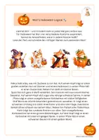 Vorschau - Arbeitsblätter - Halloween Lese-Logical | dreifach differenziert | mit Bonus - Seite 2