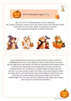 Vorschau - Arbeitsblätter - Halloween Lese-Logical | dreifach differenziert | mit Bonus - Seite 3