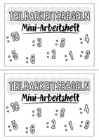 Vorschau - Arbeitsblätter - Teilbarkeitsregeln _ Mini-Arbeitsheft - Seite 1