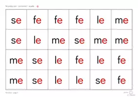 Aperçu - Feuilles d'exercices - Je lis des syllabes - Période 2 : 5 livrets de fluence pour toute l'année - Page 3