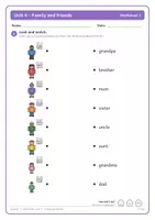 Vorschau - Arbeitsblätter - Family and friends Flashcards/Spiele/Übungen (Unit4 - Playway3) - Seite 1