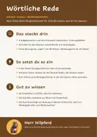 Vorschau - Stundenentwürfe - Gruselgeschichten Klasse 5: Wörtliche Rede (Deutsch, Zeichen und Redeverben, mit Lösungen und Folien) - Seite 1
