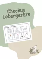 Vorschau - Arbeitsblätter - Checkup - Laborgeräte - Deckblatt