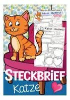 Vorschau - Arbeitsblätter - Steckbrief Katze - Deckblatt