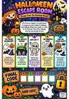 Vista previa - Juegos / Gamificación - HALLOWEEN- Scape Room - Portada