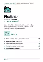 Vorschau - Unterrichtsreihen - Pixelbilder: Malen nach Code – So malt der Computer - MKR 6.1 - Seite 1