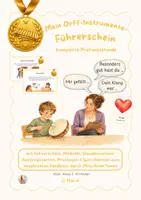 Vorschau - Lehrpläne/Lehrermaterial - Orff-Führerschein - Prüfungsstunde zu Orff-Instrumenten | Musik Klasse 1–2 - Deckblatt