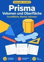 Vorschau - Arbeitsblätter - Prisma Volumen und Oberfläche Klasse 8 - Deckblatt
