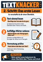 Vorschau - Poster - 🟠 Textknacker – Sachtexte Schritt für Schritt verstehen 📚💡 - Seite 1
