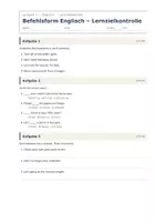 Vorschau - Test - Befehlsform Englisch – Lernzielkontrolle - Seite 1