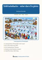 Vorschau - Mal- und Bastelvorlagen - Schlittschuhlaufen – sicher übers Eis gleiten – Lesespurgeschichte mit Rätselaufgaben (Klasse 6) - Seite 1