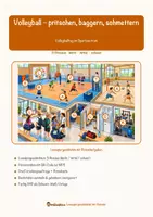 Vorschau - Arbeitsblätter - Volleyball – pritschen, baggern, schmettern – Lesespurgeschichte mit Rätselaufgaben (Klasse 8) - Seite 1