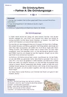 Vorschau - Arbeitsblätter - Die Gründung Roms – Romulus und Remus & wissenschaftliche Erkenntnisse | Geschichte Klasse 5–6; differenziert; DaZ-geeignet - Seite 1