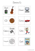 Vorschau - Spiele - Domino Buchstabe "C" (3-fach differenziert) - Seite 1