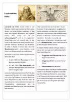Vorschau - Arbeitsblätter - Leonardo da Vinci - Steckbrief und Lesetext - Seite 1