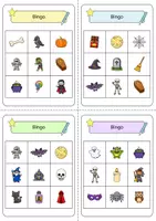 Vorschau - Spiele - Halloween - Bingo (Englisch) - Vokabelspiel - Seite 1