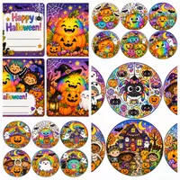 Vorschau - Mal- und Bastelvorlagen - 18 Halloween-Mandalas (mini) und 4 Happy Halloween Karten - Deckblatt