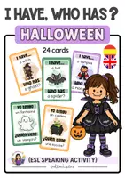 Προεπισκόπηση - Ήχος - Halloween ( I have... who has?) | Δίγλωσσο παιχνίδι καρτών - Εξώφυλλο