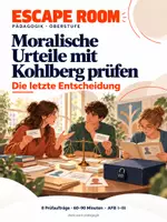 Vorschau - Stundenentwürfe - Kohlberg Escaperoom anspruchsvoll | Moralische Urteile prüfen und Dilemmata beurteilen | Pädagogik Q1 Q2 - Deckblatt