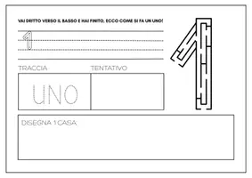 anteprima - Programmi scolastici / Materiali per docenti - Scrivi e rappresenta i numeri da 0-9 - Pagina 1