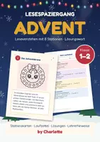 Vorschau - Stationenlernen - Lesespaziergang Advent Klasse 1–2 - Deckblatt