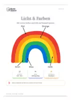 Vorschau - Arbeitsblätter - DaZ Grundlagen: Licht & Farben - Niveau A1 - Deckblatt