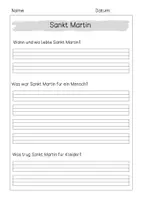 Vorschau - Arbeitsblätter - Lesetext/Lesetandem "St. Martin" mit Fragen (Klasse 2,3,4) - Seite 2